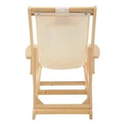 Romantic Collection Outdoor Canvas Sling Chair with Cup & Wine Holder - W Unlimited
