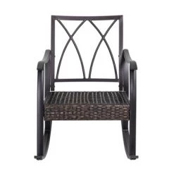 Wicker Patio Rocking Chair with Cushion - Red - Nuu Garden -Outlet Camping Gear Store unnamed file 2522