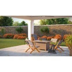 Sava Folding Outdoor Chair - Gray - Balkene Home