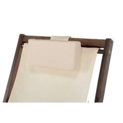 Romantic 2pk Canvas Sling Chairs with Cup & Wine Holder - Dark Brown/White - W Unlimited