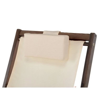 Romantic 2pk Canvas Sling Chairs with Cup & Wine Holder - Dark Brown/White - W Unlimited 3 Romantic 2pk Canvas Sling Chairs with Cup & Wine Holder - Dark Brown/White - W Unlimited