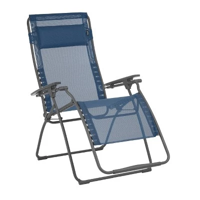 Lafuma Mobilier Lafuma Futura XL Zero Gravity Lawn Steel Framed Recliner Chair, Ocean (2 Pack) 3 Lafuma Mobilier Lafuma Futura XL Zero Gravity Lawn Steel Framed Recliner Chair, Ocean (2 Pack)