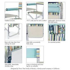 Picnic Time Sports Chair St. Tropez Collection 16 Picnic Time Sports Chair St. Tropez Collection -Outlet Camping Gear Store unnamed file 2549