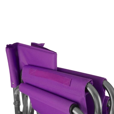 Picnic Time Sports Chair with Table and Pockets - Purple 13 Picnic Time Sports Chair with Table and Pockets - Purple - Image 11