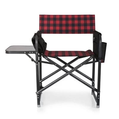 Picnic Time Outdoor Directors Chair - Red/Black 3 Picnic Time Outdoor Directors Chair - Red/Black