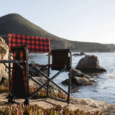 Picnic Time Outdoor Directors Chair - Red/Black 9 Picnic Time Outdoor Directors Chair - Red/Black - Image 7