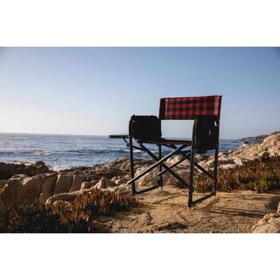 Picnic Time Outdoor Directors Chair - Red/Black 20 Picnic Time Outdoor Directors Chair - Red/Black - Image 18