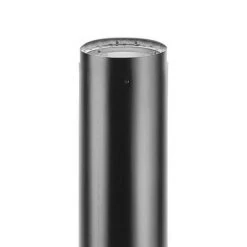 DuraVent 6DVL-46TA DVL Double Wall Telescoping Black Finishing Stove Pipe to Vent Smoke & Exhaust, 29 to 46 Inches Long x 6 Inch Diameter
