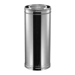 DuraVent 6DP-24 DuraPlus Galvanized Steel Triple Wall Wood Burning Stove Pipe Connector to Vent Smoke/Exhaust, 24" x 6" Diameter