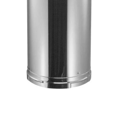 DuraVent 6DP-12SS DuraPlus 430 Stainless Steel Triple Wall Wood Burning Stove Pipe Connector to Vent Smoke/Exhaust, 12" x 6" Diameter 4 DuraVent 6DP-12SS DuraPlus 430 Stainless Steel Triple Wall Wood Burning Stove Pipe Connector to Vent Smoke/Exhaust, 12" x 6" Diameter - Image 2