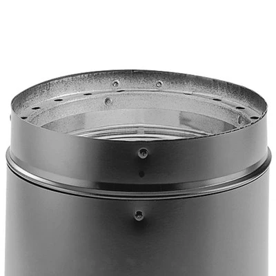 DuraVent 6DVL-6ADJ DVL Galvanized Steel/Stainless Steel Adjustable Double Wall Wood Burning Stove Pipe Connector to Vent Smoke/Exhaust, 6 x 6 Inch 3 DuraVent 6DVL-6ADJ DVL Galvanized Steel/Stainless Steel Adjustable Double Wall Wood Burning Stove Pipe Connector to Vent Smoke/Exhaust, 6 x 6 Inch