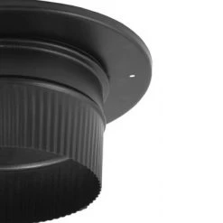 DuraVent 6DBK-ADSL DuraBlack Single Wall Snap Lock Chimney Connection Adapter to Ceiling Support Box or Finishing Collar, 6 Inch Diameter