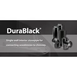 DuraVent 6DBK-48SS DuraBlack Stainless Steel Single Wall Wood Burning Stove Pipe Connector to Vent Smoke and Exhaust, 48 Inches Long x 6 Inch Diameter 7 DuraVent 6DBK-48SS DuraBlack Stainless Steel Single Wall Wood Burning Stove Pipe Connector to Vent Smoke and Exhaust, 48 Inches Long x 6 Inch Diameter -Outlet Camping Gear Store unnamed file 2724