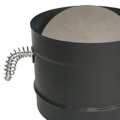 DuraVent 6DBK-DS DVL 24 Gauge Steel Single Wall Air Insulated Damper Section As Wood Burning Stovetop Connecting Adapter, 5 Inch, Black 3 DuraVent 6DBK-DS DVL 24 Gauge Steel Single Wall Air Insulated Damper Section As Wood Burning Stovetop Connecting Adapter, 5 Inch, Black