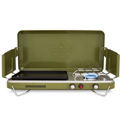 Hike Crew 2-in-1 Portable Gas Camping Stove Burner & Griddle with Integrated Igniter & Stainless Steel Drip Tray 10 Hike Crew 2-in-1 Portable Gas Camping Stove Burner & Griddle with Integrated Igniter & Stainless Steel Drip Tray - Image 8