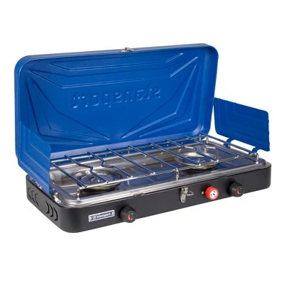Stansport Double Burner Propane Stove Blue 6 Stansport Double Burner Propane Stove Blue - Image 4