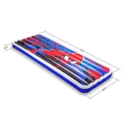 Living iQ Inflatable Jr Twin Portable Small Travel Size Kids Toddler Sleeping Air Bed Mattress, Marvel Spiderman -Outlet Camping Gear Store unnamed file 299