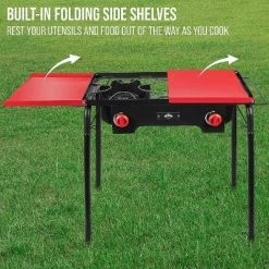 Hike Crew Outdoor 2 Burner Stove 150,000 BTU Includes Wind Panels, Hose Regulator & Carry Bag -Outlet Camping Gear Store unnamed file 3010