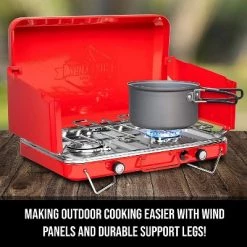 Hike Crew 2 Burner Portable Camping Stove Top with Integrated Igniter & Drip Tray -Outlet Camping Gear Store unnamed file 3071