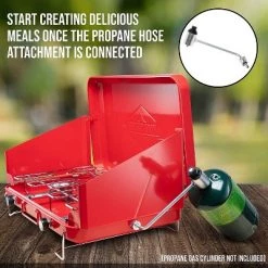 Hike Crew Portable Dual Propane Burner Camping Stove, Built-in Carrying Handle, Foldable Legs & Wind Panels -Outlet Camping Gear Store unnamed file 3087