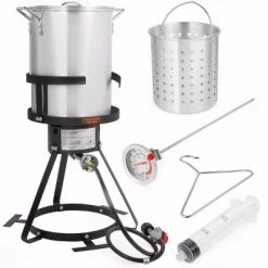 Barton Living Barton 30QT Turkey Deep Fryer Pot Boiling Seafood Cajun Lid Propane Gas Stove Burner W/ Stand 11 Barton Living Barton 30QT Turkey Deep Fryer Pot Boiling Seafood Cajun Lid Propane Gas Stove Burner W/ Stand -Outlet Camping Gear Store unnamed file 3099