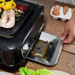 Barton Living Barton 1600W Electric Smokeless Infrared Grill Adjustable Temperature BBQ Grilling Non-Stick Grate & Drip Tray -Outlet Camping Gear Store unnamed file 3103