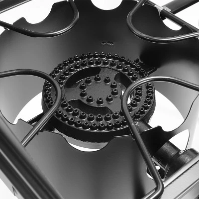 Barton Living Barton Outdoor Dual Burner Stove Propane with Windscreen & Detachable Legs Stand, Black 5 Barton Living Barton Outdoor Dual Burner Stove Propane with Windscreen & Detachable Legs Stand, Black - Image 3