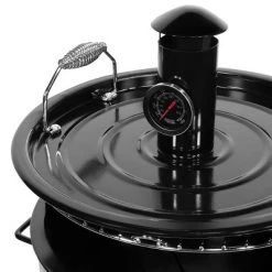 Barton Living Barton Smoker Barrel Pit Charcoal Barbecue Grill BBQ Pizza Oven Table & Fire Pit Grilling, Black -Outlet Camping Gear Store unnamed file 3109