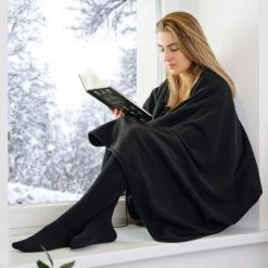 Lewis N. Clark Warm And Go Blanket with USB Connector - Black -Outlet Camping Gear Store unnamed file 3141