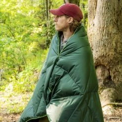 Pelican Outdoor - Civilian Woobie Blanket - Frictionless Nylon with Duck Down Interior - Wolf Gray