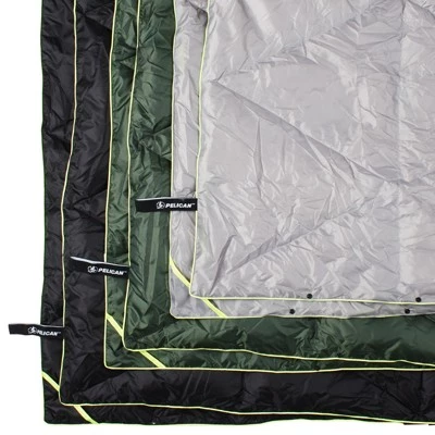 Pelican Outdoor - Civilian Woobie Blanket - Frictionless Nylon with Duck Down Interior - Wolf Gray 4 Pelican Outdoor - Civilian Woobie Blanket - Frictionless Nylon with Duck Down Interior - Wolf Gray - Image 2