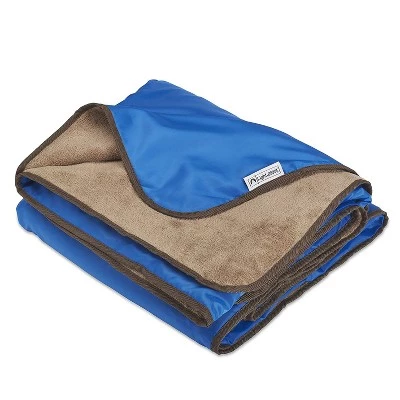 Lightspeed Outdoors Lightspeed XL Ultra-Plush Waterproof 2 Person Outdoor Stadium Blanket with Travel Bag for Sports, Camping, and Outdoor Activities, Blue (2 Pack) 3 Lightspeed Outdoors Lightspeed XL Ultra-Plush Waterproof 2 Person Outdoor Stadium Blanket with Travel Bag for Sports, Camping, and Outdoor Activities, Blue (2 Pack)
