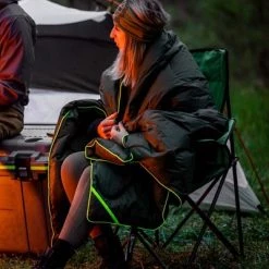 Pelican Outdoor - Civilian Woobie Blanket - Frictionless Nylon with Duck Down Interior - Night Vision Black