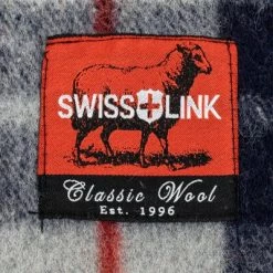 Swiss Link Military Surplus 90 x 62 Inch Insulating Indoor Outdoor Stain, Flame, and Water Resisting Classic Wool Plaid Washable Blanket, Blue Gray -Outlet Camping Gear Store unnamed file 3238