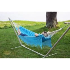 Bahia Crochet Double Hammock - Blue - Sol Living 7 Bahia Crochet Double Hammock - Blue - Sol Living -Outlet Camping Gear Store unnamed file 3338