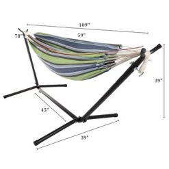 Hastings Home Double Brazilian Hammock with Stand