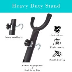 Pure Garden 2-Person Hammock with Stand, 450lb Weight Capacity, Blue/Red Stripe 9 Pure Garden 2-Person Hammock with Stand, 450lb Weight Capacity, Blue/Red Stripe -Outlet Camping Gear Store unnamed file 3360