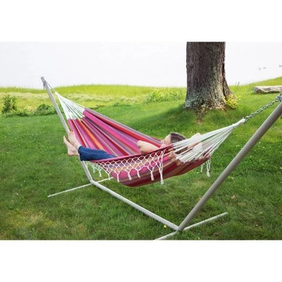 Hammock in a Bag Striped - Pink - Sol Living 4 Hammock in a Bag Striped - Pink - Sol Living - Image 3