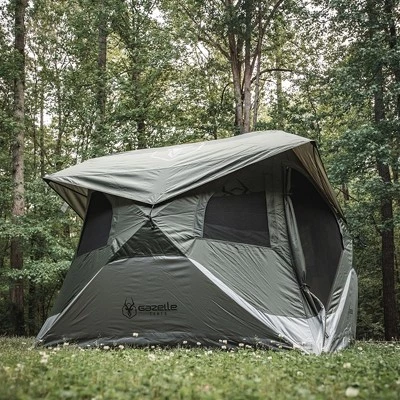 Gazelle T3X GT301GR 3 Person Pop Up Lightweight Portable 3 Season Camping Hub Tent with Easy Setup, Storage Pockets, and Gear Loft, Alpine Green 4 Gazelle T3X GT301GR 3 Person Pop Up Lightweight Portable 3 Season Camping Hub Tent with Easy Setup, Storage Pockets, and Gear Loft, Alpine Green - Image 2