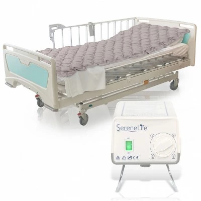 SereneLife Twin Size Self Inflatable Hospital Bed Medical Grade PVC Bubble Pad Air Mattress with Electric AC Pump (2 Pack) 3 SereneLife Twin Size Self Inflatable Hospital Bed Medical Grade PVC Bubble Pad Air Mattress with Electric AC Pump (2 Pack)