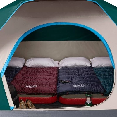 Coleman Skydome 6 Person Evergreen Tent - Green 4 Coleman Skydome 6 Person Evergreen Tent - Green - Image 2