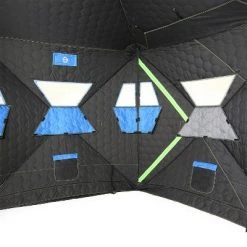 Clam Outdoors CLAM X500 Insulated 90 Gram Full Thermal Trap 63.5 Square Foot 5 Sided Lookout Outdoor Fishing Hunting Hub Tent Shelter with Flex-Tested Poles -Outlet Camping Gear Store unnamed file 3677