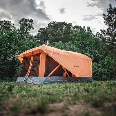 Gazelle T4 Plus Extra Large 4 to 8 Person Portable Pop Up Outdoor Shelter Camping Hub Tent with Extended Screened In Sun Room, Orange 4 Gazelle T4 Plus Extra Large 4 to 8 Person Portable Pop Up Outdoor Shelter Camping Hub Tent with Extended Screened In Sun Room, Orange - Image 2