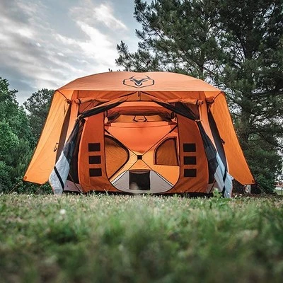 Gazelle T4 Plus Extra Large 4 to 8 Person Portable Pop Up Outdoor Shelter Camping Hub Tent with Extended Screened In Sun Room, Orange 5 Gazelle T4 Plus Extra Large 4 to 8 Person Portable Pop Up Outdoor Shelter Camping Hub Tent with Extended Screened In Sun Room, Orange - Image 3