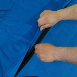 Clam Outdoors Clam 15497 C-720 2-6 Person Portable 6 x 12 Foot Pop-Up Ice Fishing Angler Double Thermal Hub Shelter Tent with Anchors, Tie Ropes, and Carrying Bag