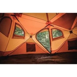Gazelle GT401SS T4 Extra Large 4 Person Capacity Portable Pop Up Outdoor Shelter Camping Hub Tent with 2 Doors and 6 Windows, Orange -Outlet Camping Gear Store unnamed file 3724