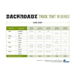 Napier 19 Series Backroadz Full Size Long Bed Truck Tent with Weather Protection and Storm Flaps for Camping in Spring, Summer, and Fall, Gray/Green