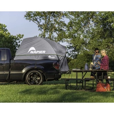 Napier 19 Series Backroadz Vehicle Specific Compact/Regular Truck Bed Portable 2 Person Outdoor Camping Tent with Convenient Carry Bag, Gray/Green 4 Napier 19 Series Backroadz Vehicle Specific Compact/Regular Truck Bed Portable 2 Person Outdoor Camping Tent with Convenient Carry Bag, Gray/Green - Image 2