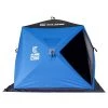 Clam Outdoors CLAM 14476 C-560 3 to 4 Person 7.5 Foot Lightweight Portable Pop Up Ice Fishing Angler Hub Shelter Tent with Anchors, Tie Ropes, and Carrying Bag