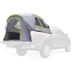 Napier Backroadz 19 Series Full Size Regular Truck Bed 2 Person Camping Tent w/ Weather Protection, For Bed Lengths 6.4 to 6.7 Feet, Gray/Green